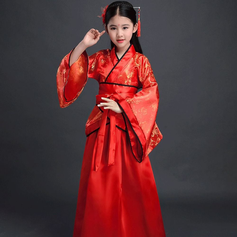 Kids Ethnic Fashion - Mode Etnische kinderen Oude Kostuums Gedrukt