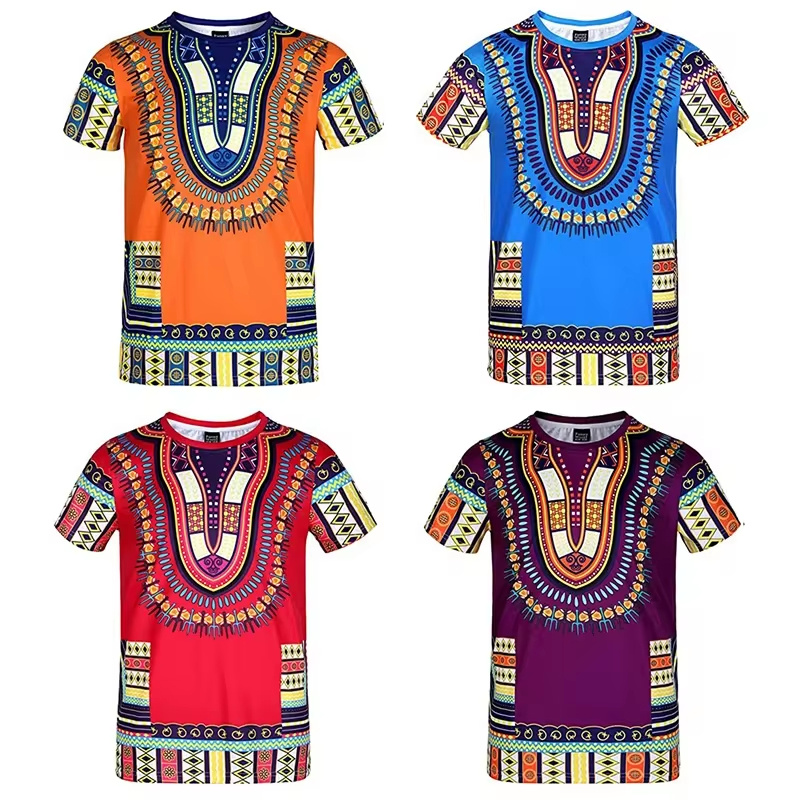 Kids Ethnic Fashion - Zomer Harajuku 3D Print Afrikaanse Dashiki
