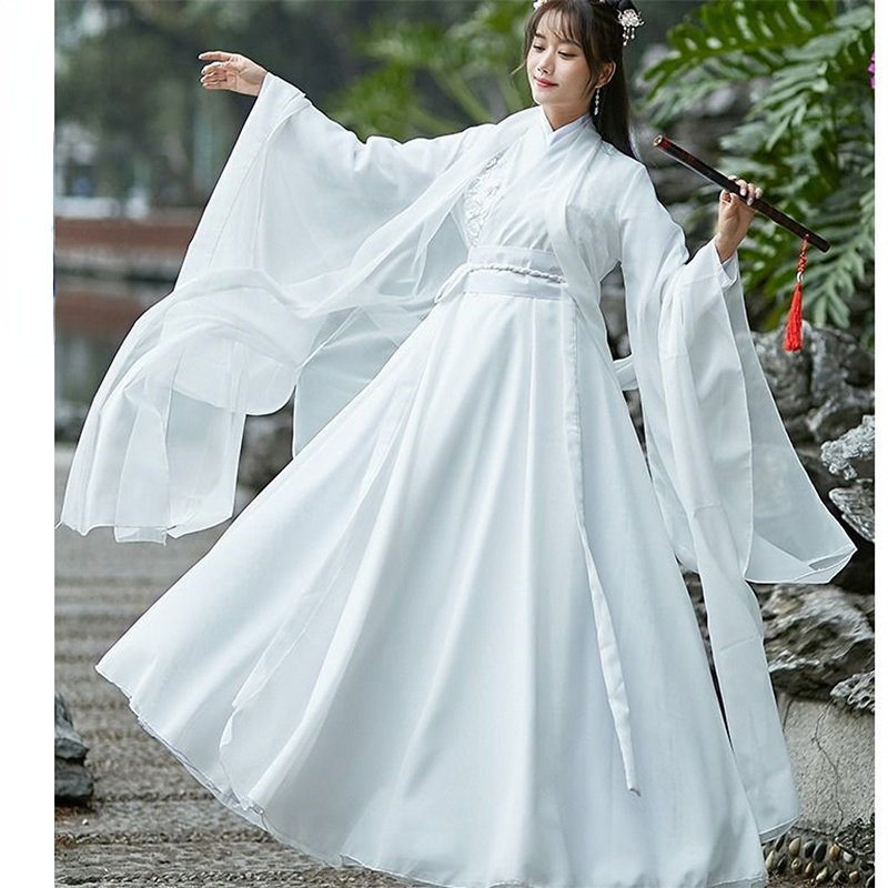 Hanbok Modern Set - Moderne Hanfu Vrouw Chinese Traditionele Jurk