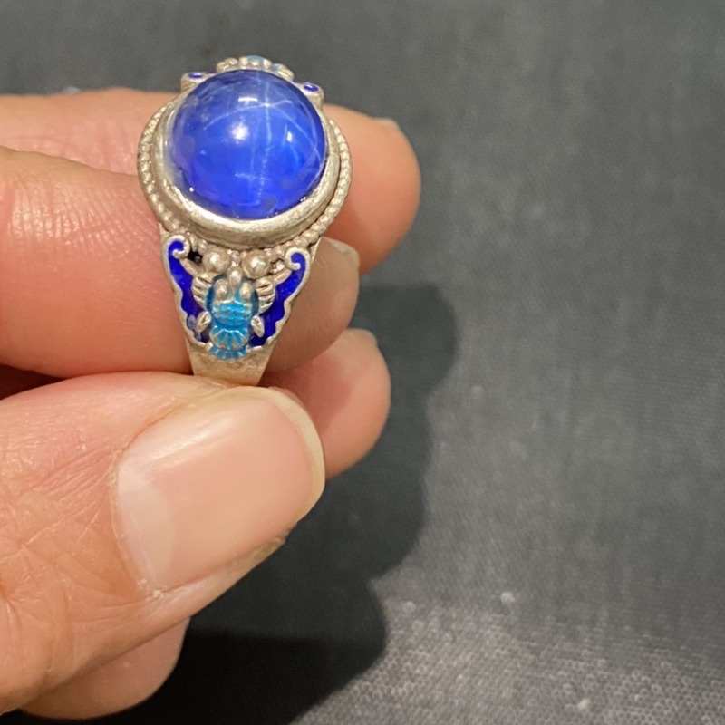 Ethnic Wear Men'S Fashion - Etnische Cloisonne open ring, prachtig ontwerp