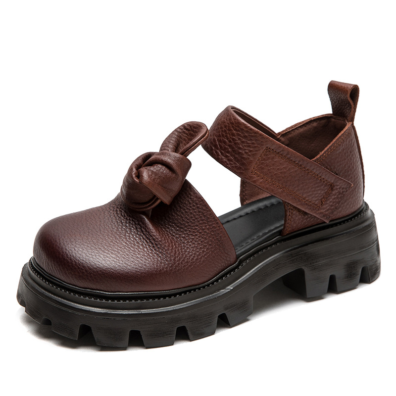 Ethnic Fashion In - 5 cm etnische knoop platform wedge
