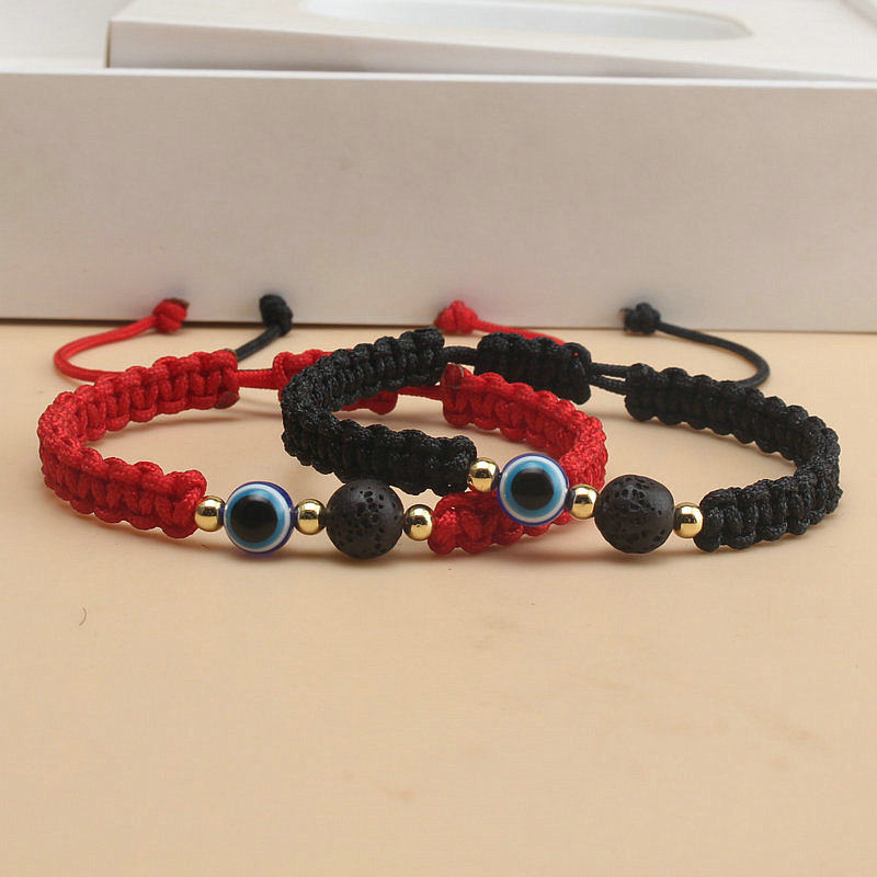 Ethnic Wear Men'S Fashion - Etnische stijl boze oog armband vulkanische