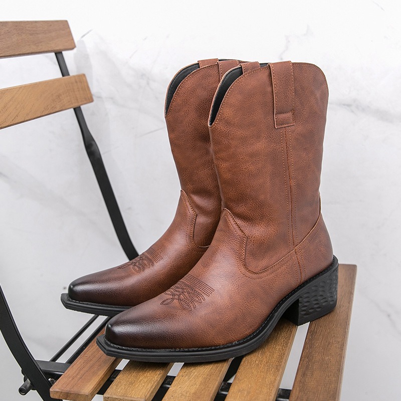 Ethnic Fashion In - Mannen Laarzen Klassieke Borduren Western Cowboy