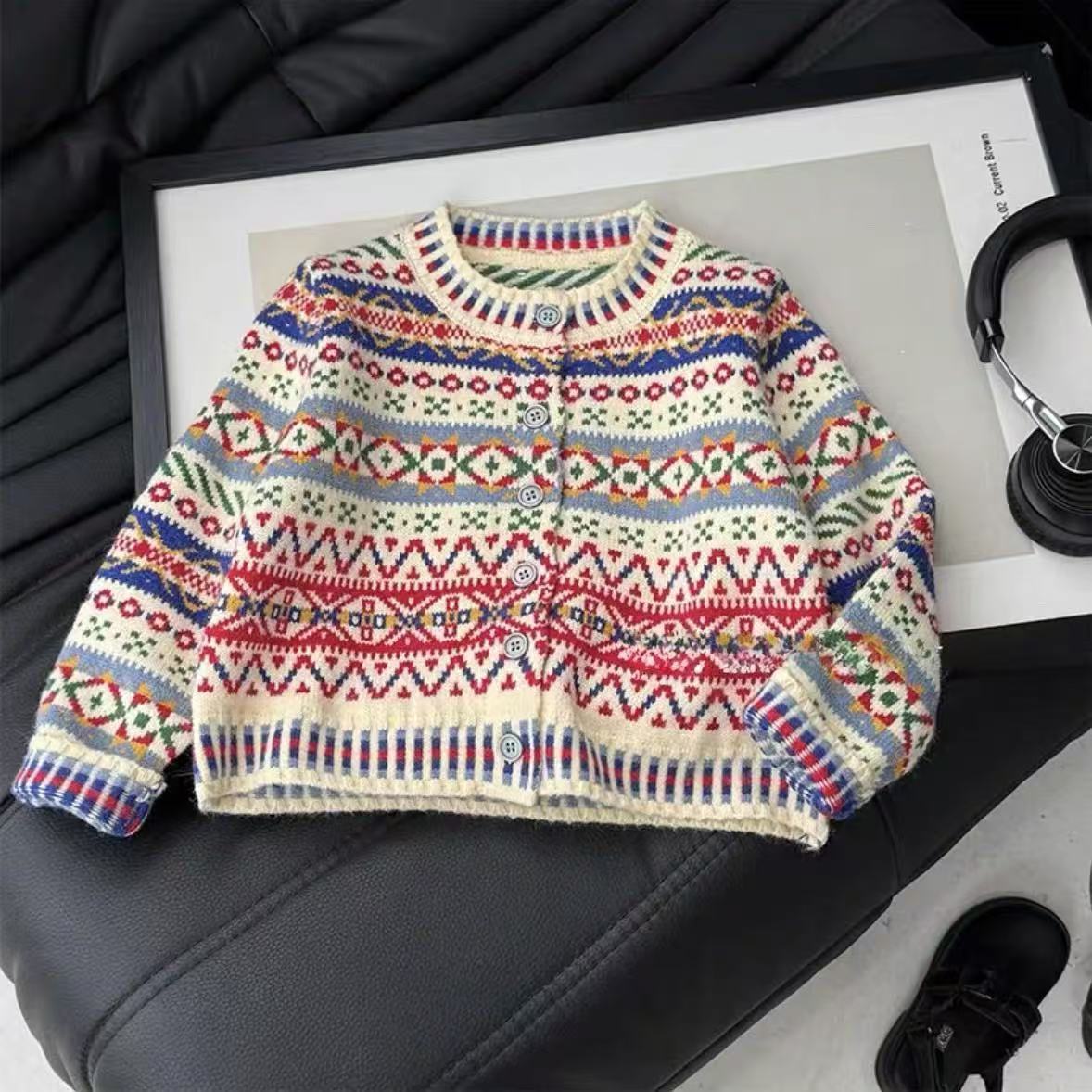 Meisjesmode Gebreid Vest Herfs - Kids Ethnic Fashion recensie en prijs