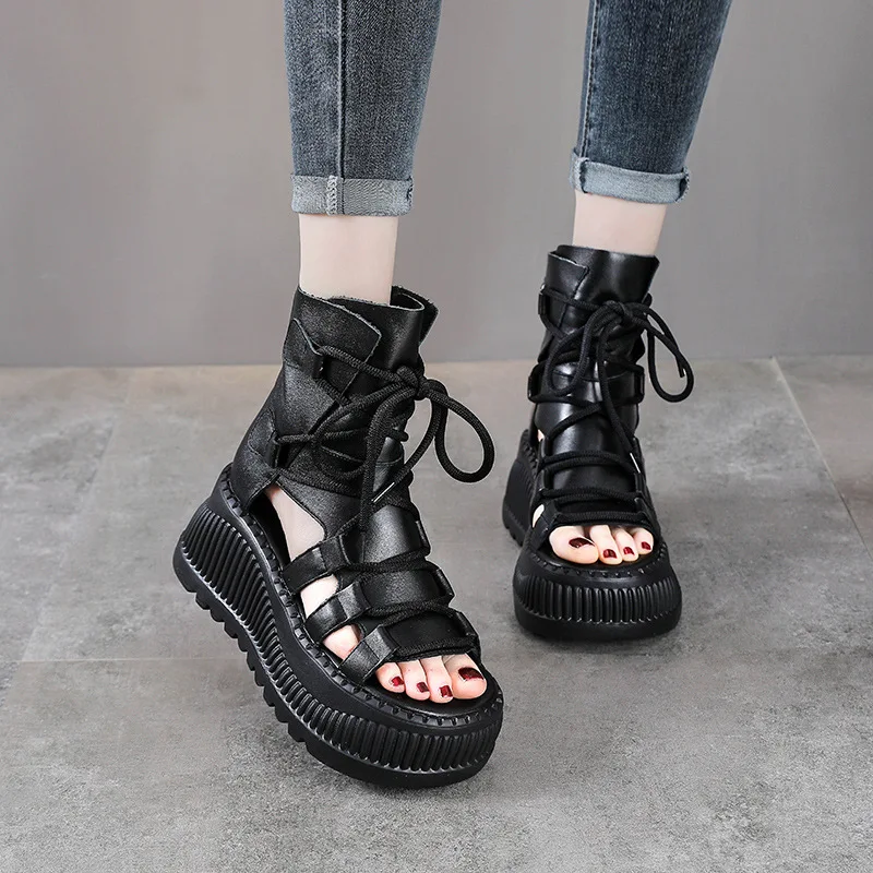 8CM Etnische Koe Lederen Enkel - Ethnic Fashion In recensie en prijs