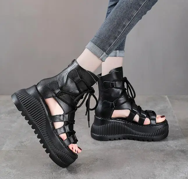 8CM Etnische Koe Lederen Enkel - Ethnic Fashion In recensie en prijs