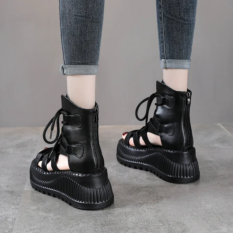 8CM Etnische Koe Lederen Enkel - Ethnic Fashion In recensie en prijs