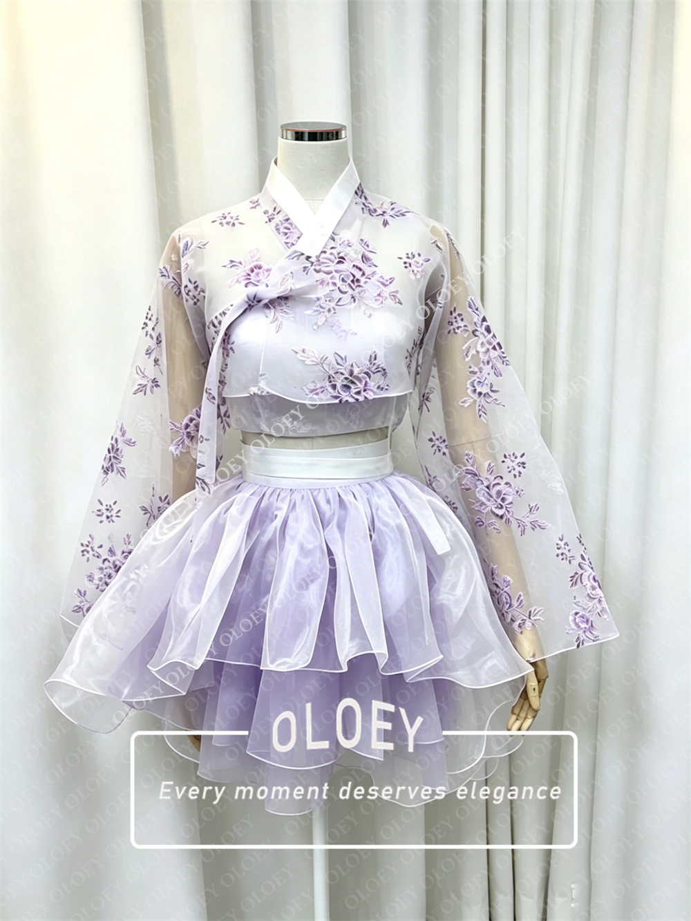 OLOEY Moderne Bloemenprint Kor - Hanbok Modern Set recensie en prijs