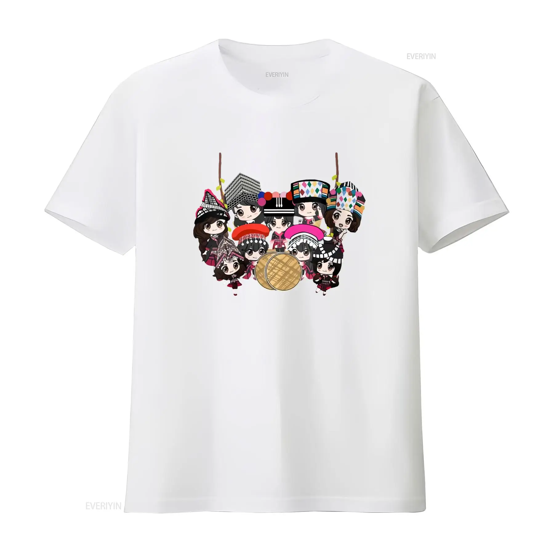 9 Hmong meisjes cartoon print  - Ethnic Wear Men'S Fashion recensie en prijs