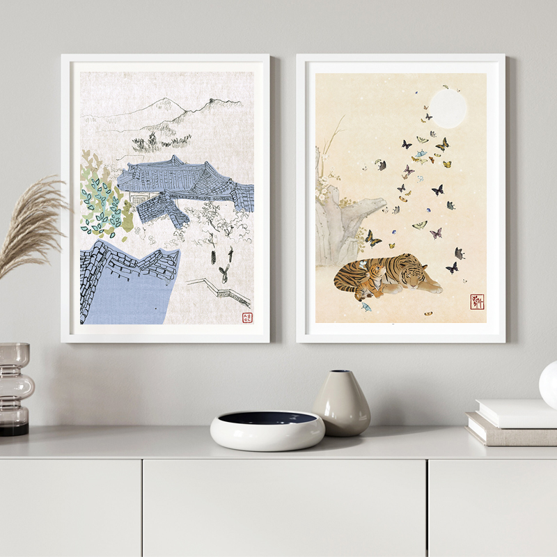 Koreaanse Art Print Aziatische - Hanbok Modern Set recensie en prijs