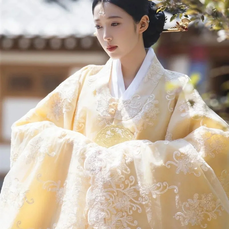 ellow Koreaanse kleding vrouwe - Hanbok Modern Set recensie en prijs