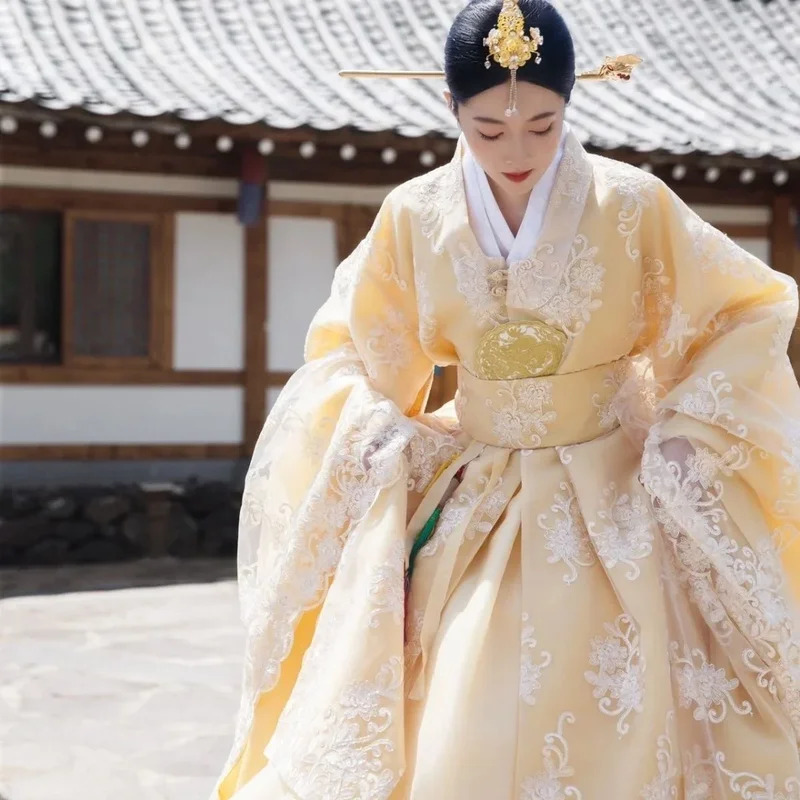 ellow Koreaanse kleding vrouwe - Hanbok Modern Set recensie en prijs