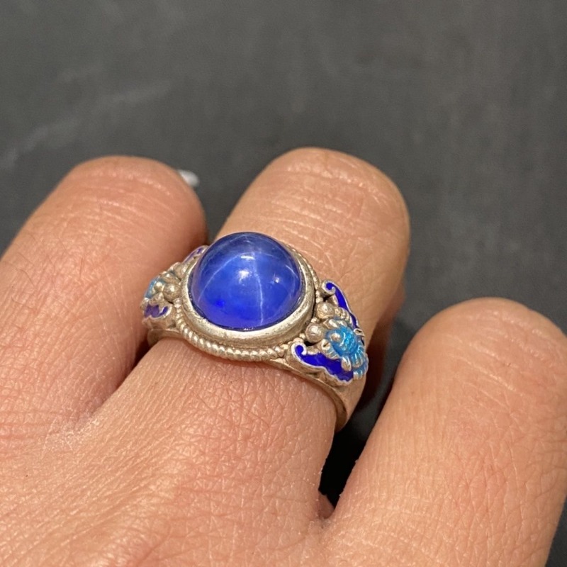 Etnische Cloisonne open ring,  - Ethnic Wear Men'S Fashion recensie en prijs