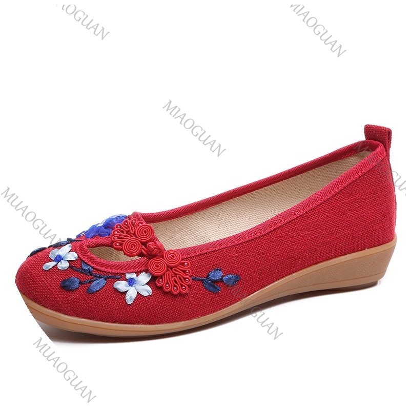 Geborduurde dames comfort wedg - Ethnic Fashion In recensie en prijs