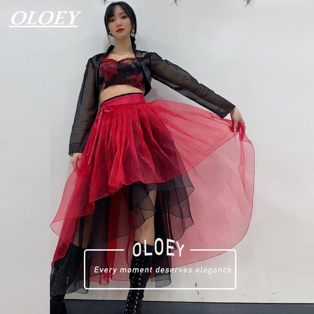 OLOEY Moderne Rood-Zwarte Conc - Hanbok Modern Set recensie en prijs