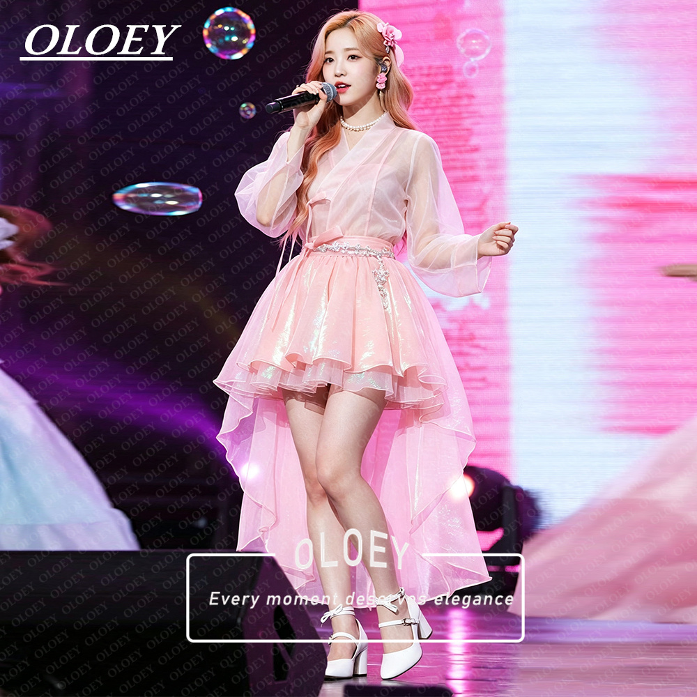 OLOEY Moderne Roze Korte Conce - Hanbok Modern Set recensie en prijs